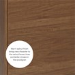 Linon Keane Wood Mid Century Hall Tree with One Drawer in Brown