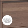 Linon Keane Wood Mid Century Media Storage Console in Brown