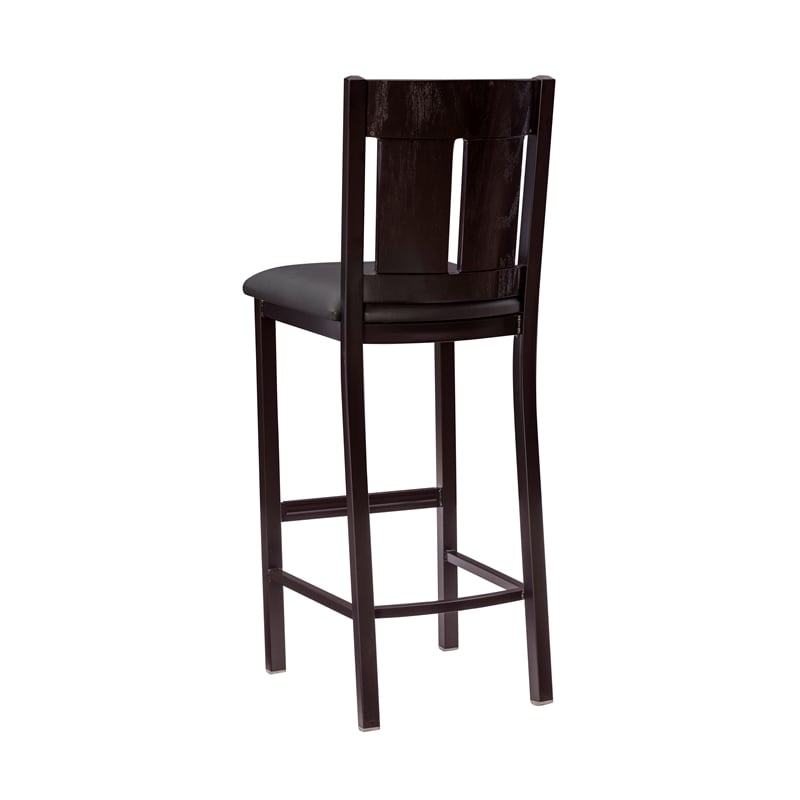 Linon Cady Metal and Faux Leather Upholstered Seat 31