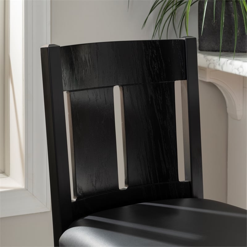 Linon Cady Metal and Faux Leather Upholstered Seat 31