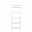 Linon Samantha Wood Five Shelf Bookcase in White