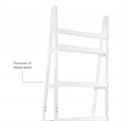 Linon Samantha Wood Five Shelf Bookcase in White