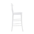 Linon Vance Commercial Grade Set of Two Counter Stools in Solid White Beechwood