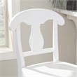 Linon Vance Commercial Grade Set of Two Counter Stools in Solid White Beechwood