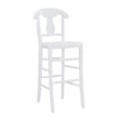 Linon Vance Commercial Grade Set of Two Counter Stools in Solid White Beechwood