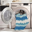 Linon Indoor Outdoor Machine Washable Beck Accent 2'x3' Rug in Ivory and Blue