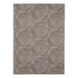 Linon Indoor Outdoor Machine Washable Dana Area 5'x7' Rug in Ivory and Brown