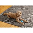 Linon Indoor Outdoor Machine Washable Dana Area 5'x7' Rug in Ivory and Brown