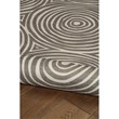 Linon Indoor Outdoor Machine Washable Dana Area 5'x7' Rug in Ivory and Brown