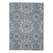 Linon Indoor Outdoor Machine Washable Doria Accent 2'x3' Rug in Smoke Gray