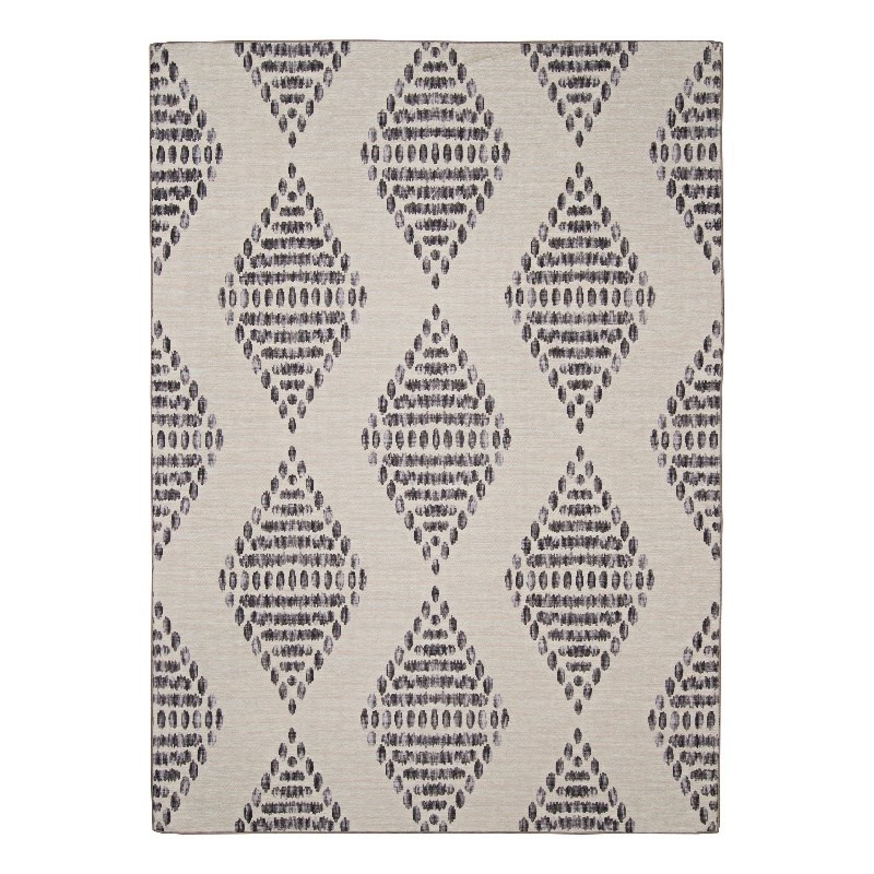 Linon Indoor Outdoor Machine Washable Ezili Accent 2'x3' Rug in Ivory