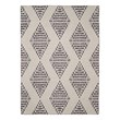 Linon Indoor Outdoor Machine Washable Ezili Accent 2'x3' Rug in Ivory