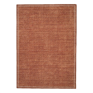 Linon Indoor Outdoor Machine Washable Hama Accent 2'x3' Rug in Orange