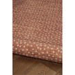 Linon Indoor Outdoor Machine Washable Hama Area 5'x7' Rug in Orange and Ivory