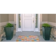 Linon Indoor Outdoor Machine Washable Grove Accent 2'x3' Rug in Aqua Blue