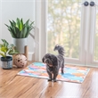 Linon Indoor Outdoor Machine Washable Grove Accent 2'x3' Rug in Aqua Blue