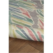 Linon Indoor Outdoor Machine Washable Lana Accent 2'x3' Rug in Gray and Green