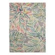 Linon Indoor Outdoor Machine Washable Lana Area 5'x7' Rug in Gray and Green