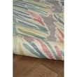 Linon Indoor Outdoor Machine Washable Lana Area 5'x7' Rug in Gray and Green
