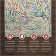 Linon Indoor Outdoor Machine Washable Lana Area 5'x7' Rug in Gray and Green