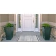 Linon Indoor Outdoor Machine Washable Skip Accent 2'x3' Rug in Ivory and Blue