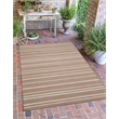 Linon Indoor Outdoor Machine Washable Sydney Accent 3'x5' Rug in Tan and Ivory