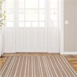 Linon Indoor Outdoor Machine Washable Sydney Accent 3'x5' Rug in Tan and Ivory
