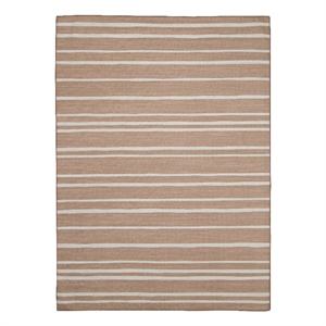 Linon Indoor Outdoor Machine Washable Sydney Accent 3'x5' Rug in Tan and Ivory