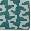 Linon Indoor Outdoor Machine Washable Montane Accent 2'x3' Rug in Aqua Blue