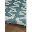 Linon Indoor Outdoor Machine Washable Montane Accent 2'x3' Rug in Aqua Blue