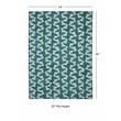 Linon Indoor Outdoor Machine Washable Montane Accent 2'x3' Rug in Aqua Blue