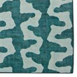 Linon Indoor Outdoor Machine Washable Montane Area 5'x7' Rug in Aqua Blue