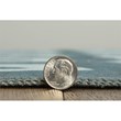 Linon Indoor Outdoor Machine Washable Montane Area 5'x7' Rug in Aqua Blue