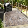 Linon Indoor Outdoor Machine Washable Anthia Area 5'x7' Rug in Navy and Sand