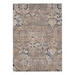 Linon Indoor Outdoor Machine Washable Anthia Area 5'x7' Rug in Navy and Sand