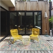 Linon Indoor Outdoor Machine Washable Lana Area 7'x9' Rug in Gray and Green