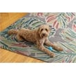 Linon Indoor Outdoor Machine Washable Lana Area 7'x9' Rug in Gray and Green