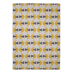 Linon Indoor Outdoor Machine Washable Lucia Polyester Accent 2'x3' Rug in Ivory