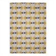 Linon Indoor Outdoor Machine Washable Lucia Area 5'x7' Rug in Ivory and Yellow