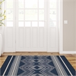 Linon Indoor Outdoor Machine Washable Danton Accent 3'x5' Rug in Navy