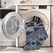 Linon Indoor Outdoor Machine Washable Danton Accent 3'x5' Rug in Navy