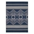 Linon Indoor Outdoor Machine Washable Danton Accent 3'x5' Rug in Navy