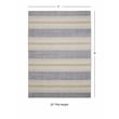 Linon Indoor Outdoor Machine Washable Alfie Area 7'x9' Rug in Ivory and Blue
