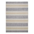 Linon Indoor Outdoor Machine Washable Alfie Area 7'x9' Rug in Ivory and Blue