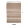 Linon Indoor Outdoor Machine Washable Sydney Area 7'x9' Rug in Tan and Ivory