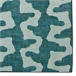 Linon Indoor Outdoor Machine Washable Montane Area 7'x9' Rug in Aqua Blue