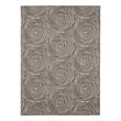Linon Indoor Outdoor Machine Washable Dana Area 7'x9' Rug in Ivory and Brown