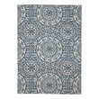 Linon Indoor Outdoor Machine Washable Doria Area 7'x9' Rug in Smoke Gray