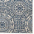 Linon Indoor Outdoor Machine Washable Doria Area 7'x9' Rug in Smoke Gray