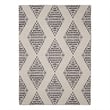 Linon Indoor Outdoor Machine Washable Ezili Area 7'x9' Rug in Ivory and Brown